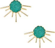 SAACHI Drusy Sun Stud Earrings
