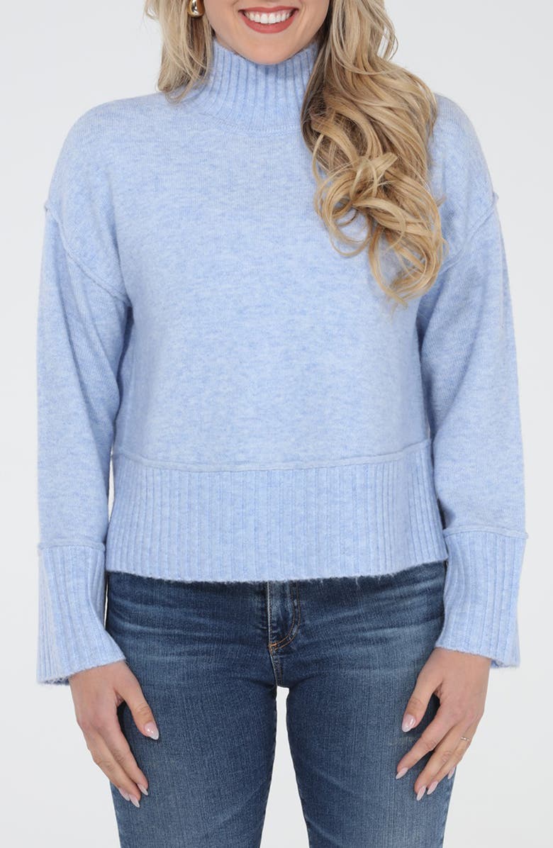 RAIN AND ROSE Turtleneck Sweater, Main, color, 