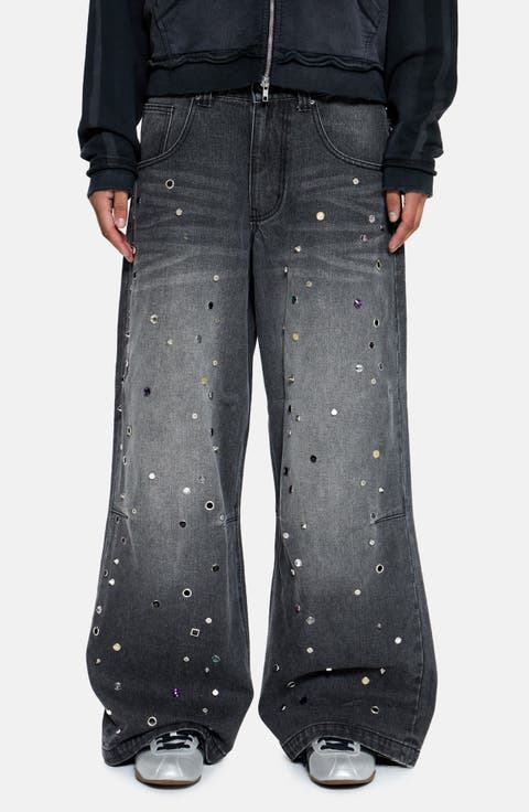 Rhinestine Stud Colossus Jeans