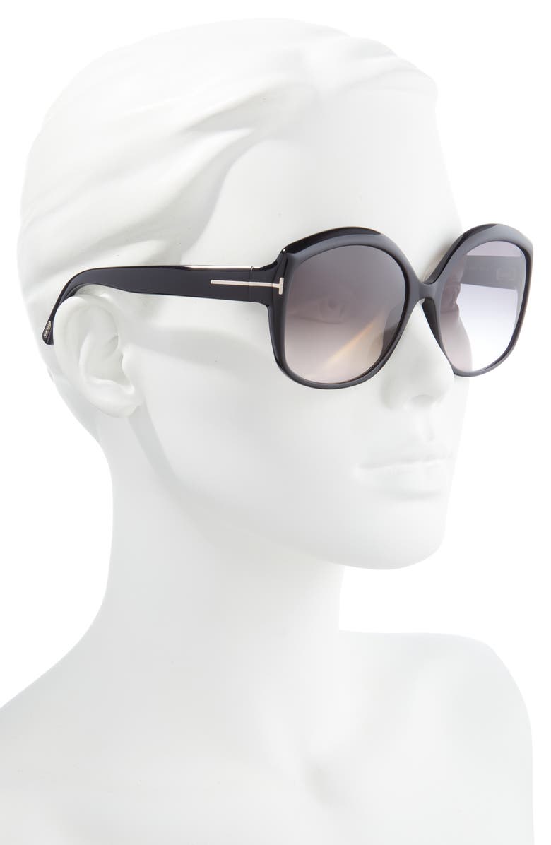 TOM FORD Chiara-02 56mm Round Sunglasses, Alternate, color,