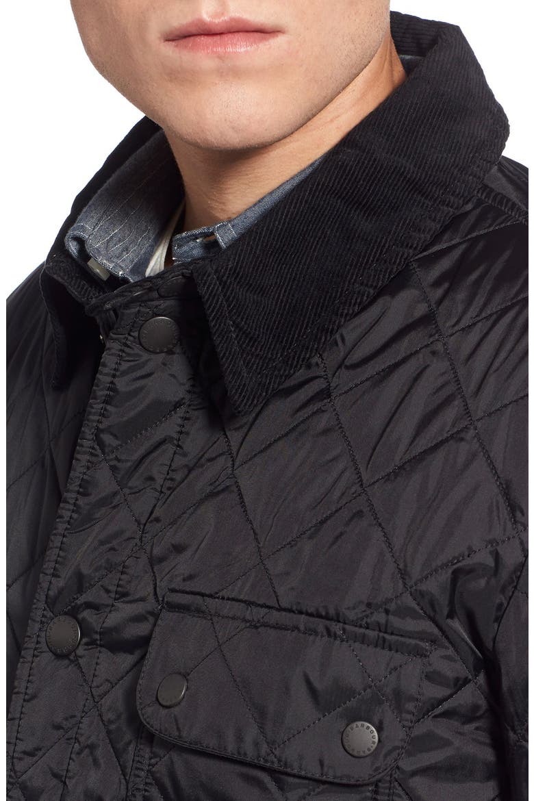 Tinford Regular Fit Quilted Jacket, Alternate, color, BLACK