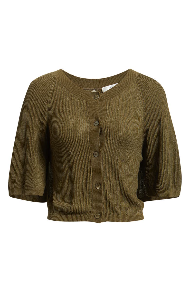 FRAME The Flounce Sweater, Alternate, color, Military Green