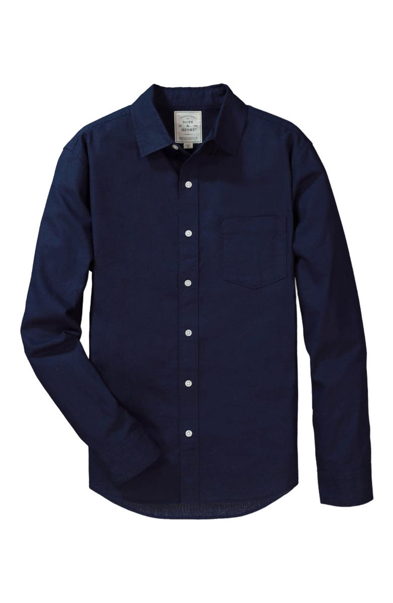 Hope & Henry Mens' Linen Button Down Shirt, Alternate, color, 