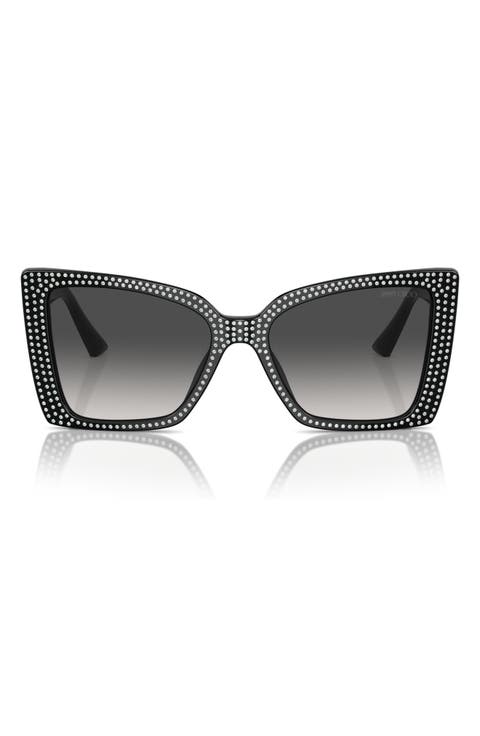 54mm Gradient Butterfly Sunglasses