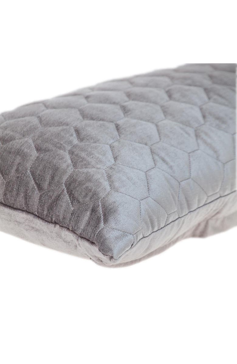 PARKLAND COLLECTION Bazyli Quilted Throw Pillow, Alternate, color, Taupe