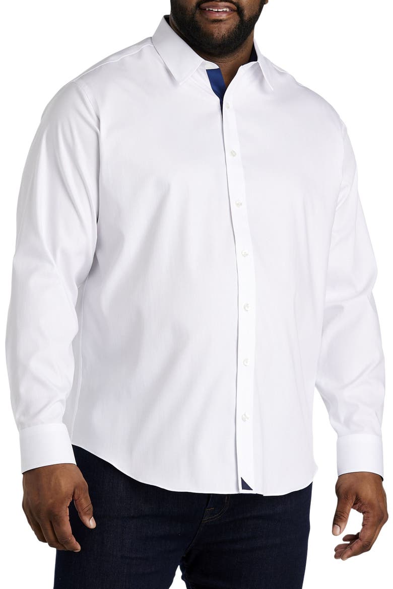 Big & Tall Las Cases Special Sport Shirt, Alternate, color, WHITE