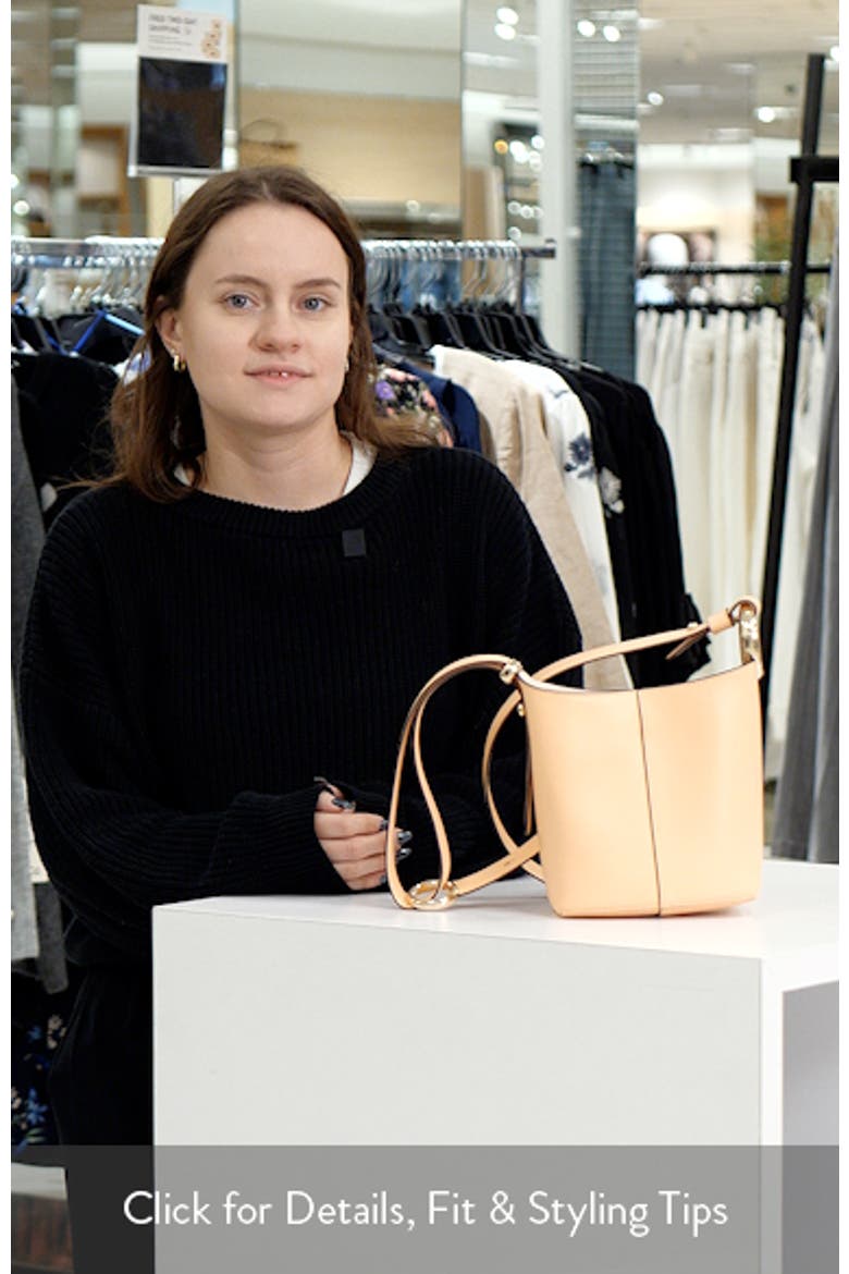mini halo fine grain leather bucket bag video
