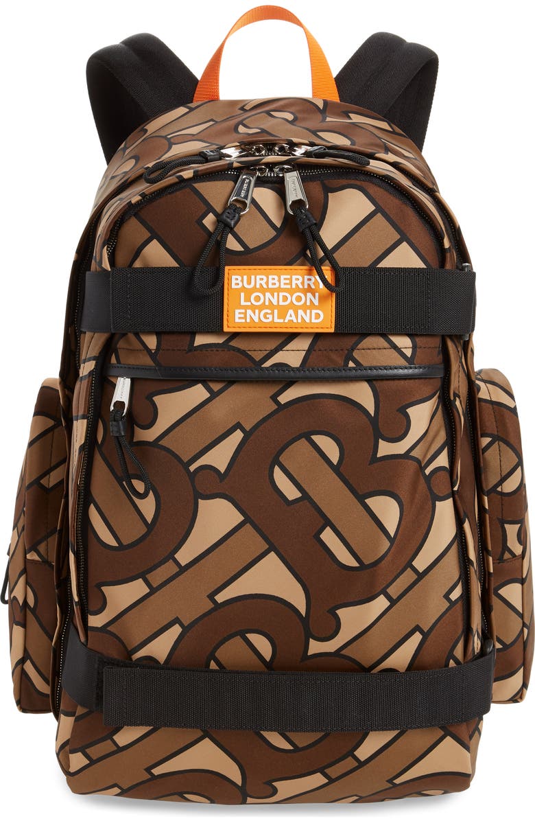 Burberry Cooper TB Monogram Backpack, Main, color,