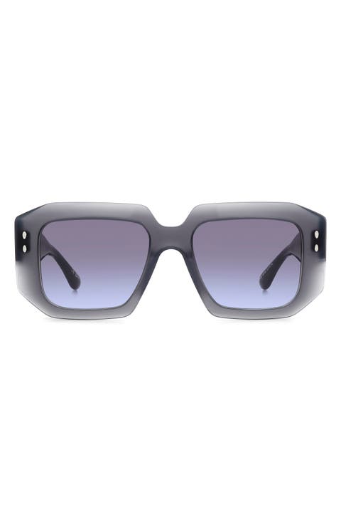 53mm Gradient Square Sunglasses