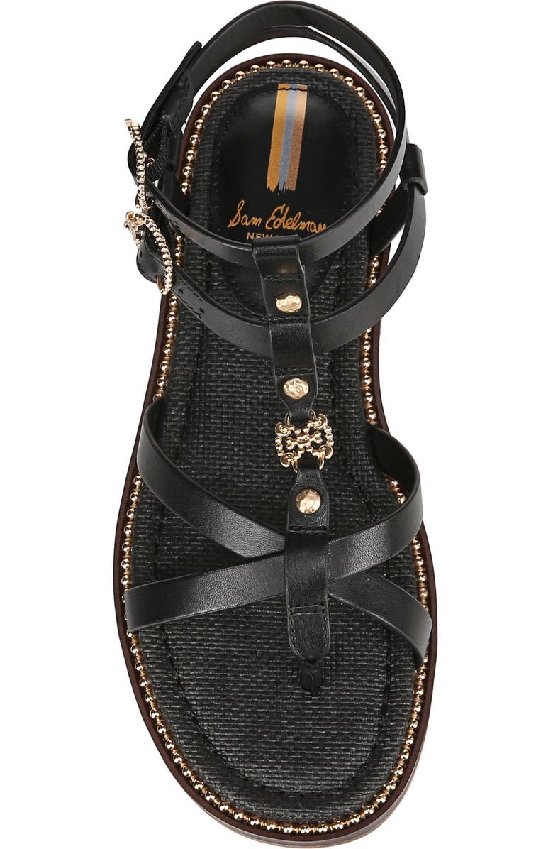 Sam Edelman Talya Ankle Strap Sandal, Alternate, color, Black