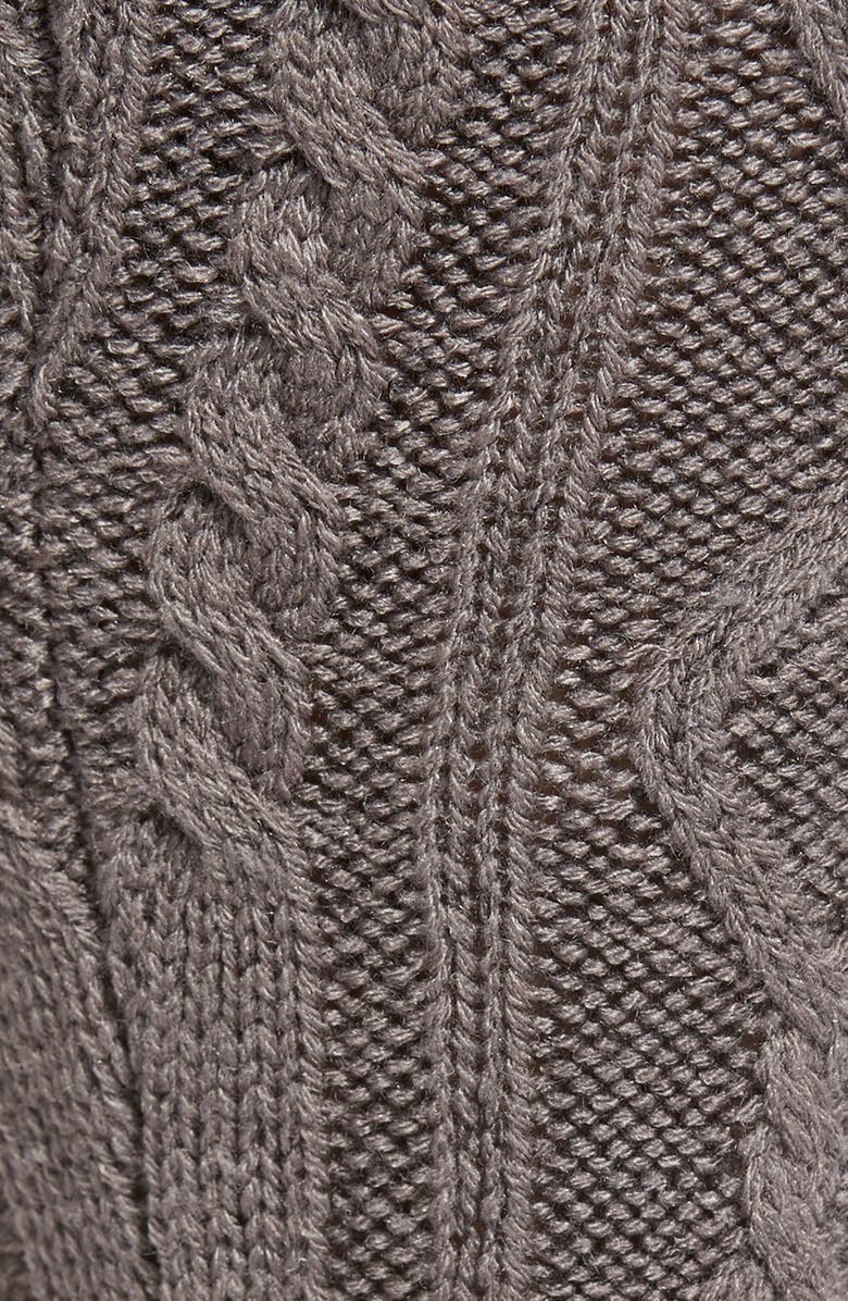 Free People Cable Knit Knee High Socks, Alternate, color,