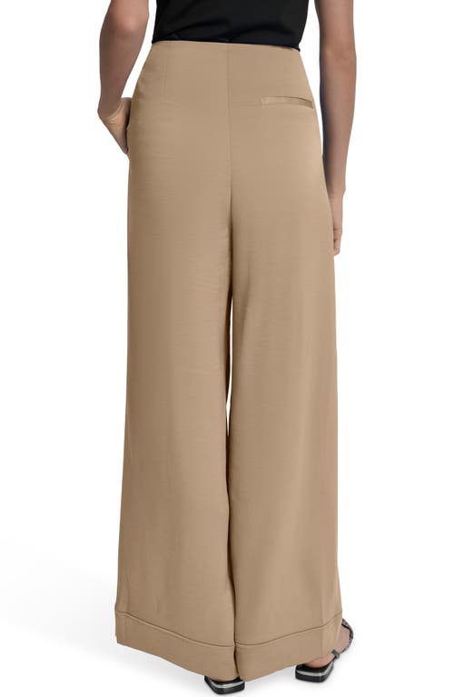 Dkny Wide Leg Pants In Brown