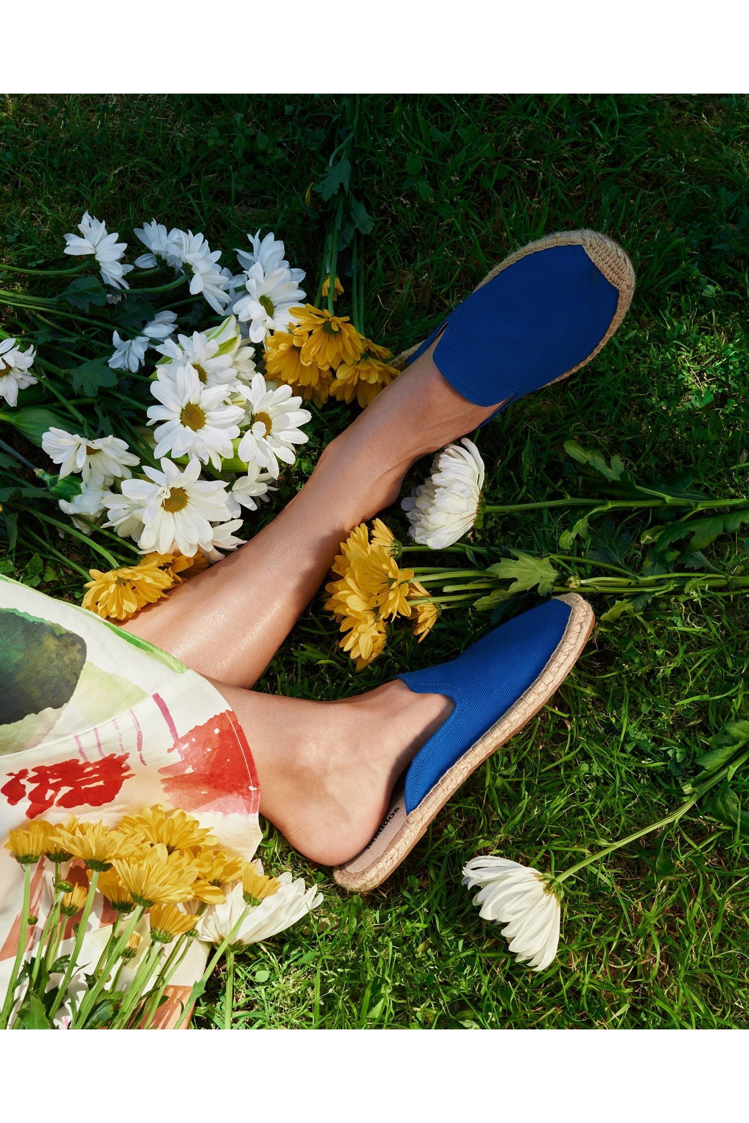 The Dali Mule Canvas Colors Espadrille, Alternate, color, French Blue