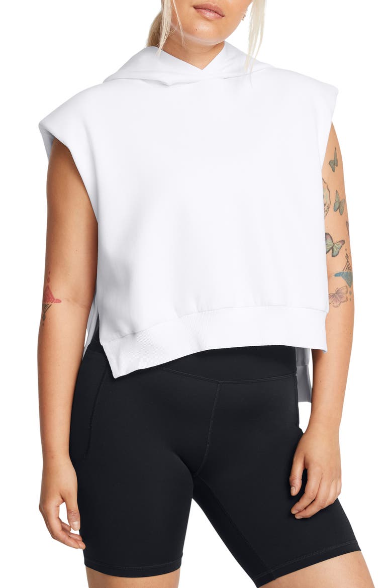 Unstoppable Performance Sleeveless Hoodie, Main, color, WHT
