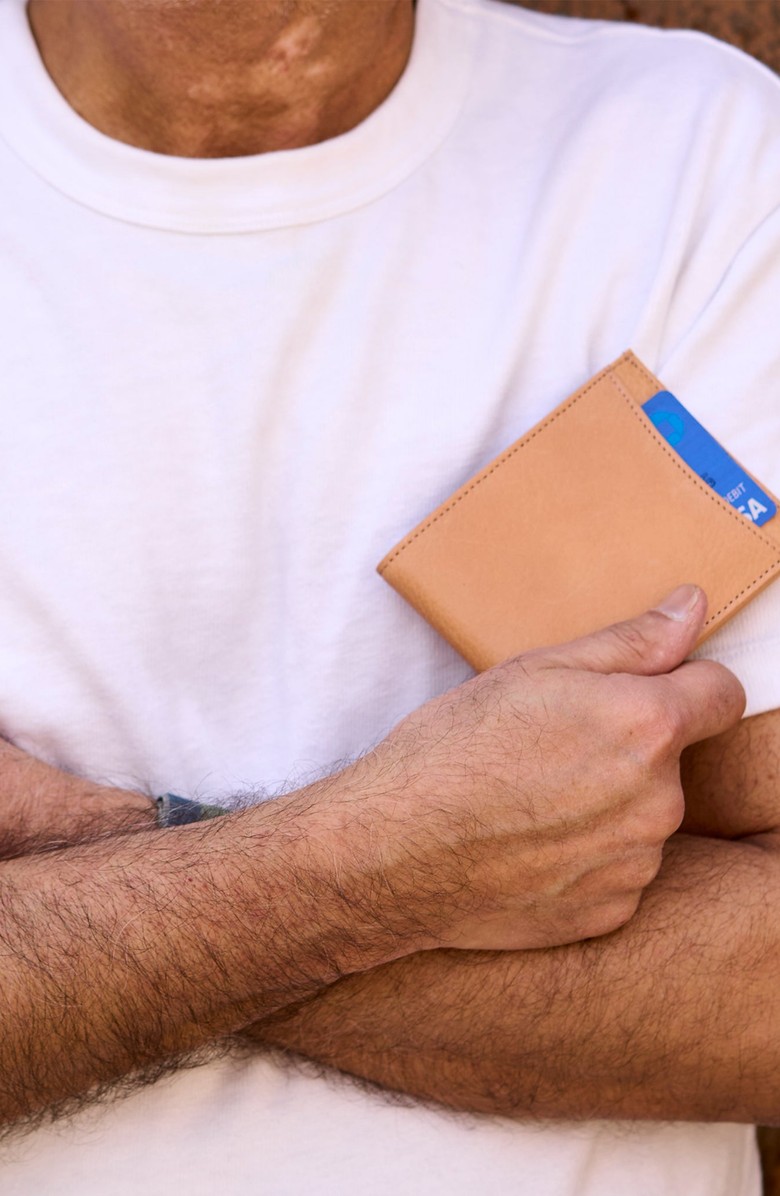 Tusk Utah Billfold Wallet with Slide Pocket, Alternate, color, Natural