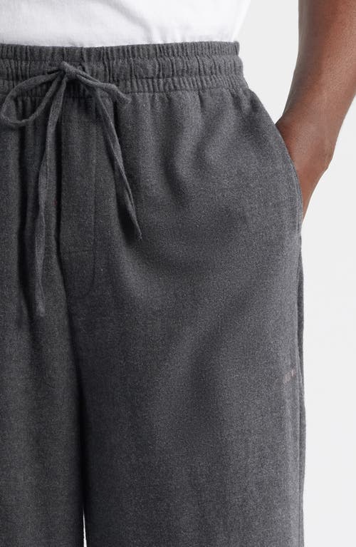 Skims Cotton Flannel Pajamas In Gray