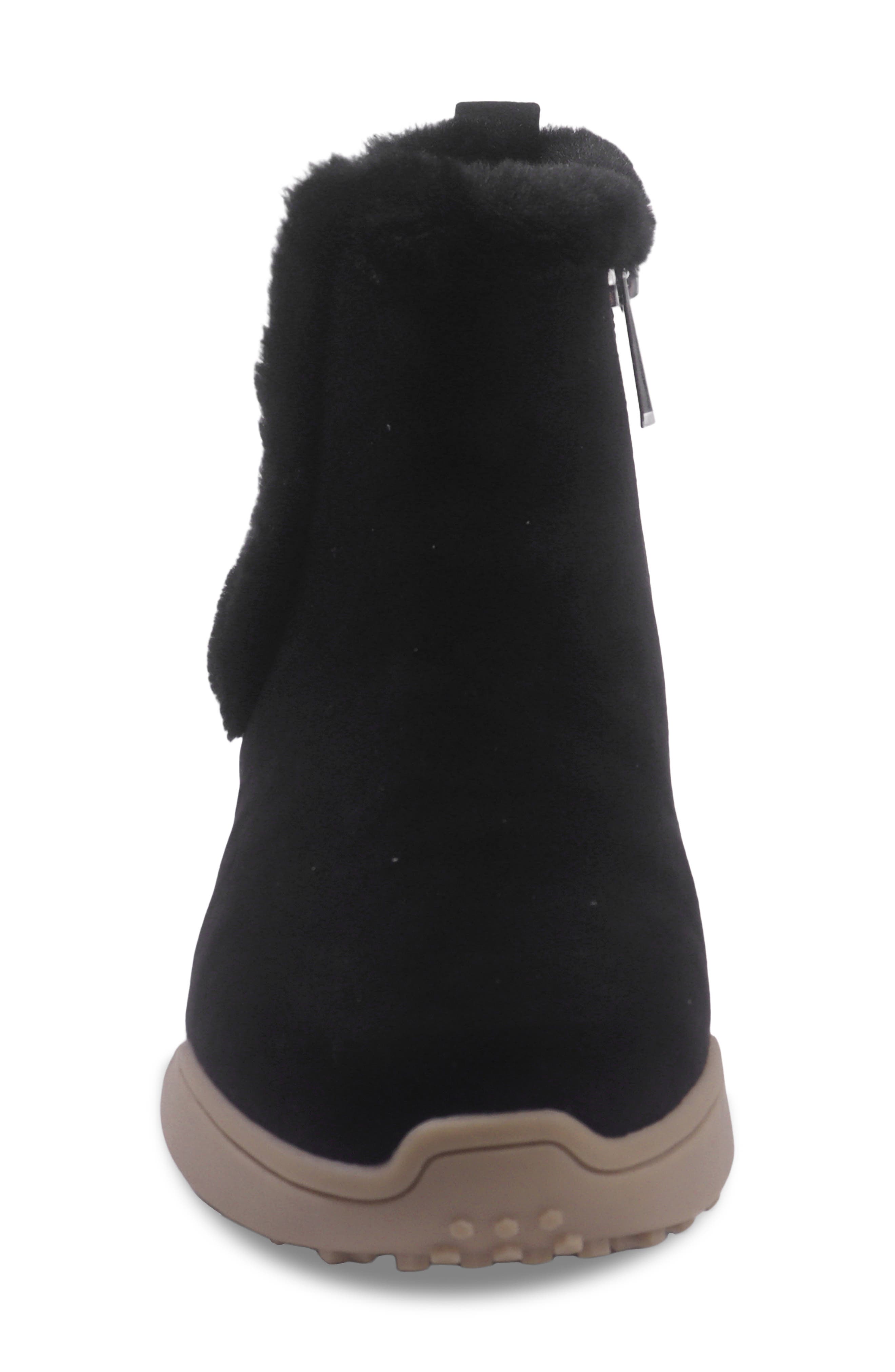 Kids' Lenny Gabby Faux Fur Bootie, Alternate, color, BLACK