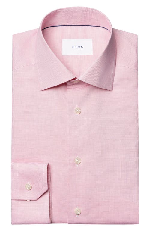 Eton Twill Slim Fit Button Down Shirt In Pink