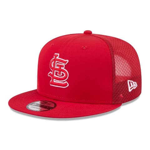 Men's New Era Red St. Louis Cardinals 2026 Batting Practice 9FIFTY Snapback Hat