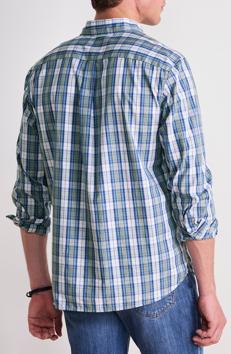 vineyard vines Washashore Classic Fit Plaid Stretch Cotton Button-Down Shirt, Alternate, color, Dune Grass