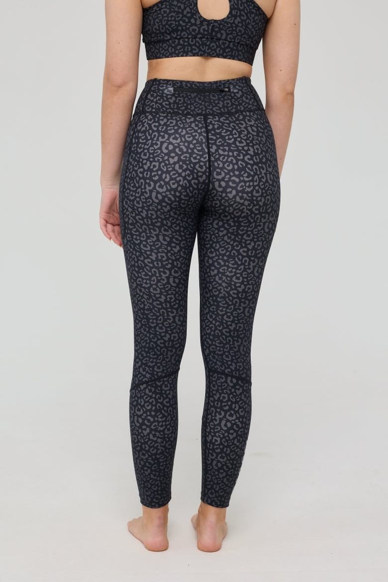 Infinite High Waisted Leggings - Black Leopard, Alternate, color, Black Leopard