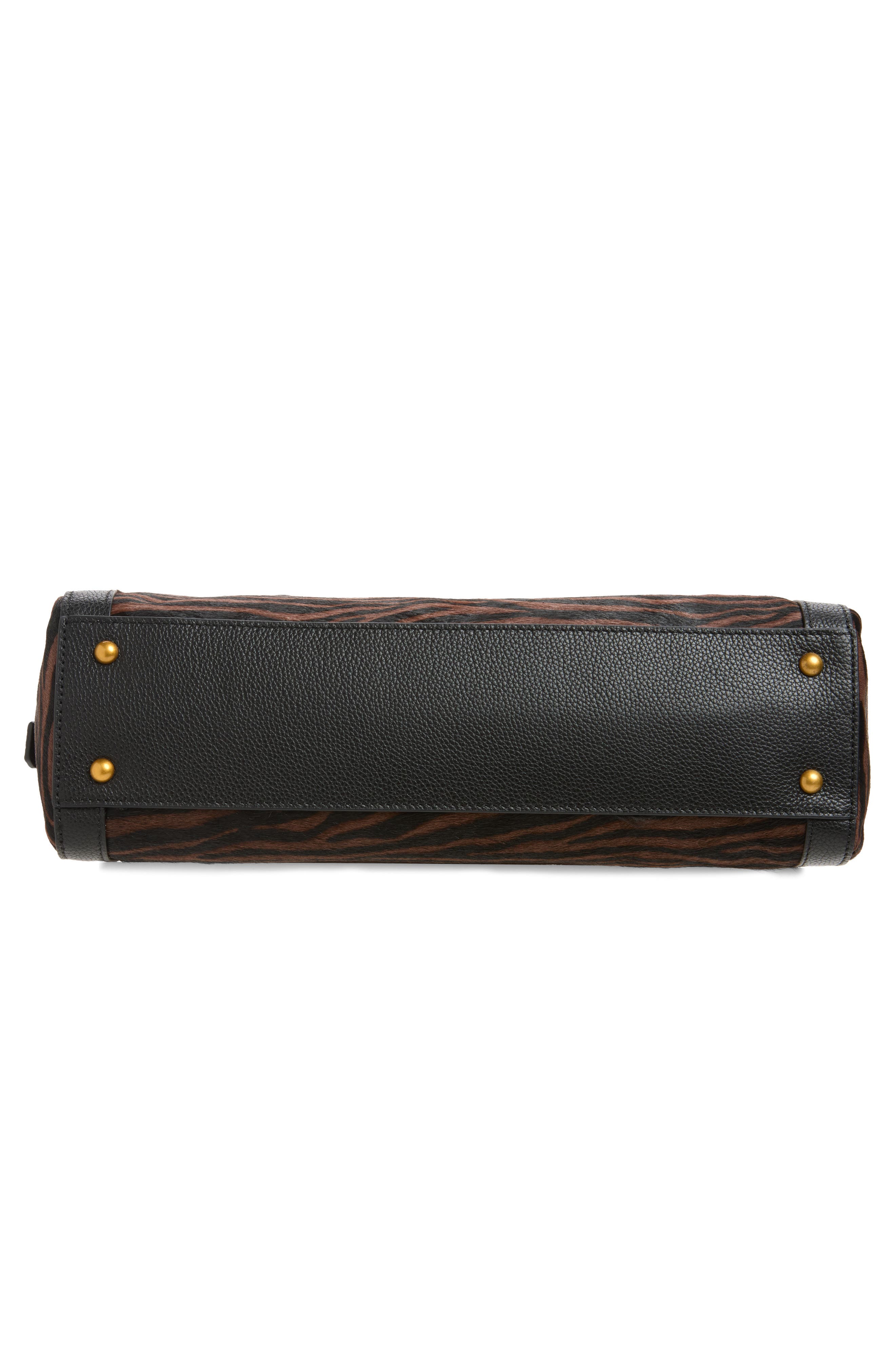 Elmhurst Box Leather Satchel, Alternate, color, ZBR