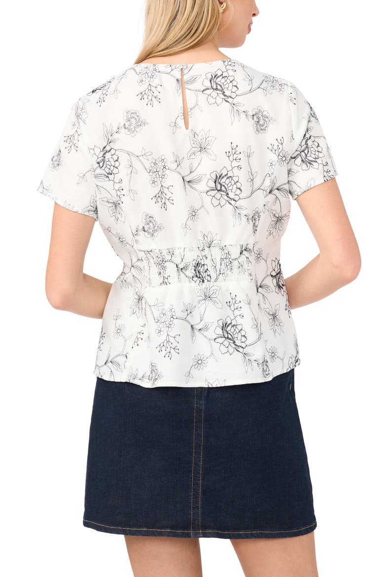 Pleat Waist Top, Alternate, color, ULTRA WHITE