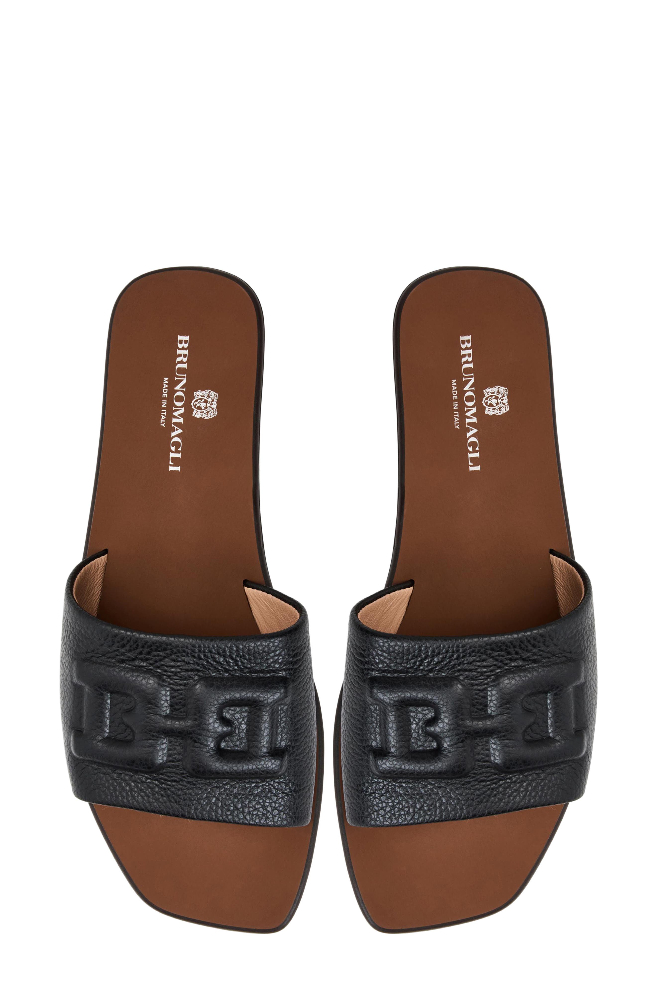 Bruno Magli Aqua Slide Sandal, Alternate, color, Black Tumbled