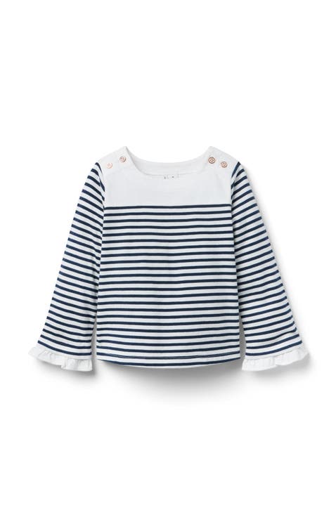 Striped Bell Sleeve Top (Little Kid & Big Kid)