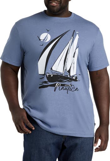 ☆ NAUTICA ☆SAILING SMALL LOGO S/S TEE SAILING GRAPHIC T-SHIRT | Nautica