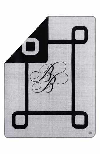 Brooks Brothers BB Monogram Throw Blanket