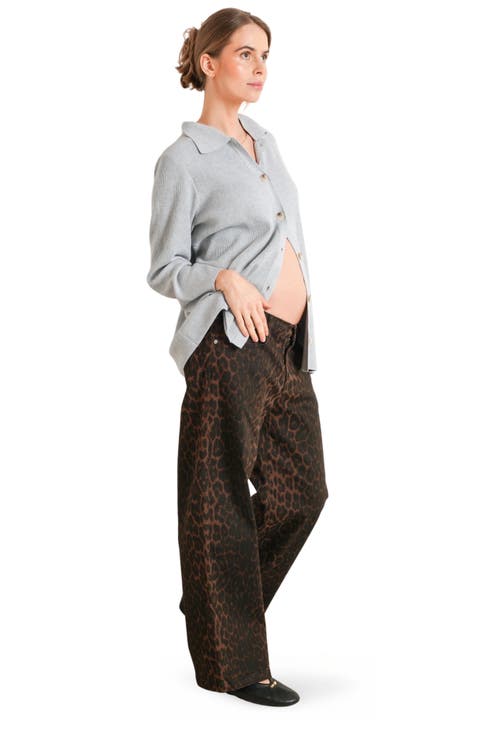 Slouch Under-Bump Maternity Boyfriend Jeans