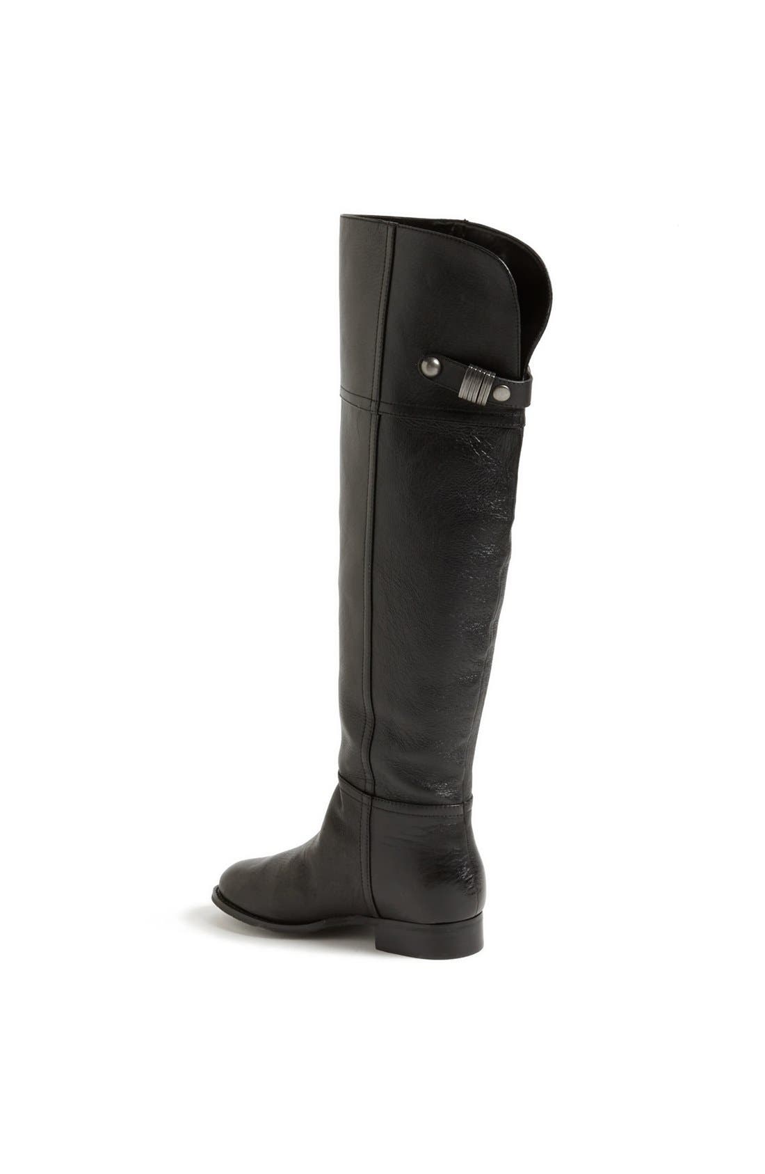 'Flash' Over the Knee Riding Boot, Alternate, color, BLACK