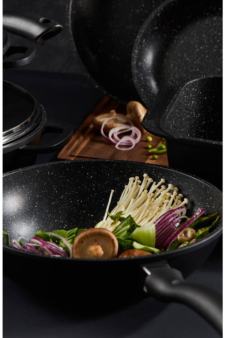 STONE™ 11" Stir-fry pan, Alternate, color, BLACK