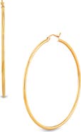 Frankie & Zoe 10K Gold Tube Hoop Earrings