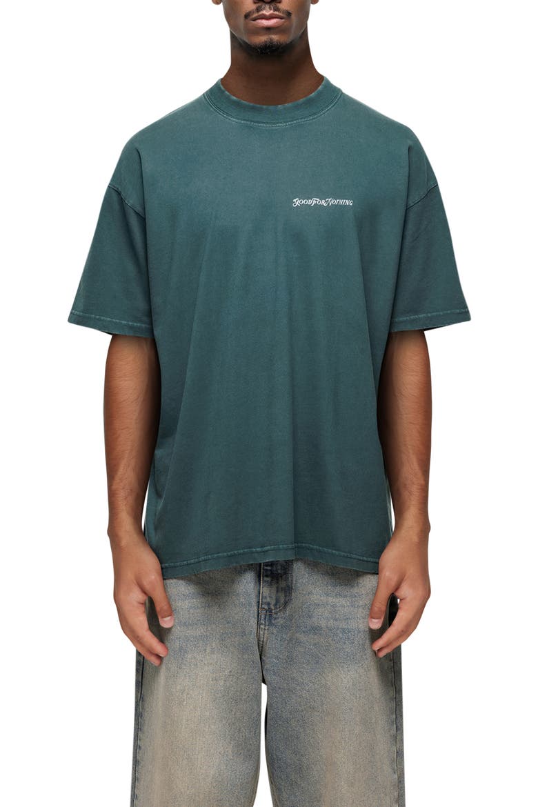 Vintage Wash Relaxed T-Shirt, Main, color, GREEN