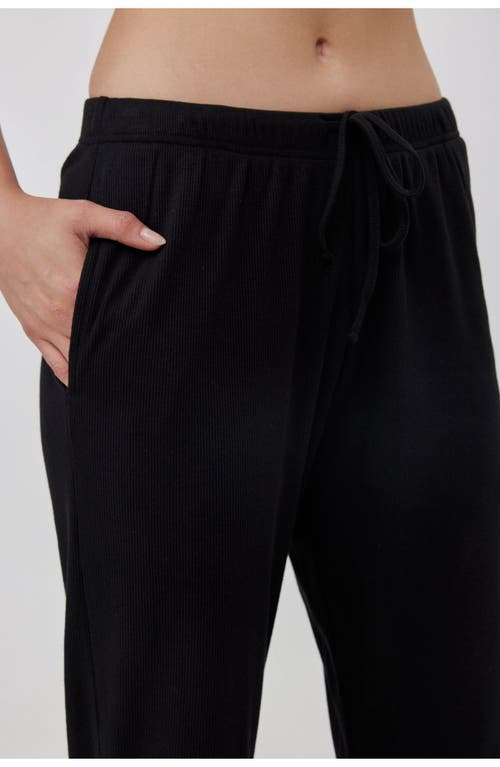 Gottex Beach Life Sandy Days Loungewear Jogger Bottoms In Black