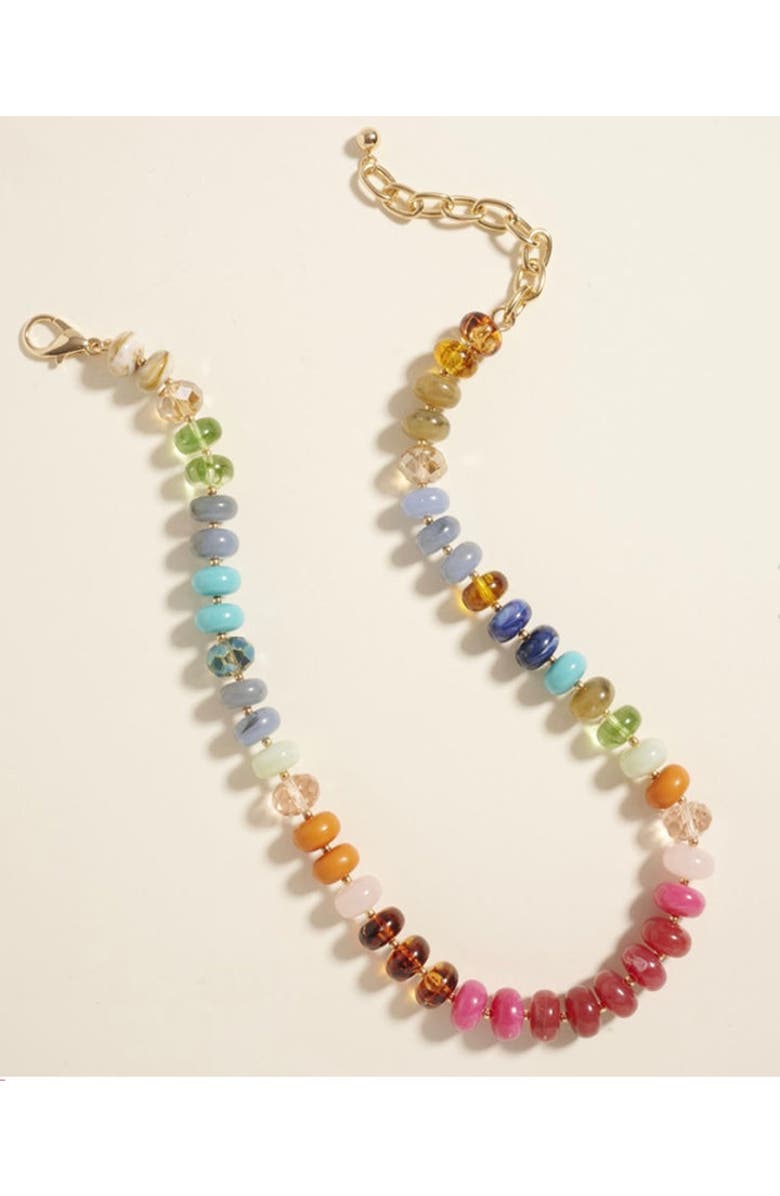 Erin McDermott Jewelry Painted Horizon Necklace, Alternate, color, Red