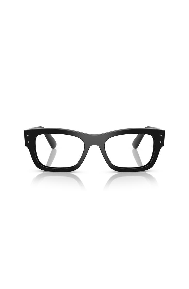 Ray-Ban 55mm Rectangle optical glasses, Alternate, color, Black