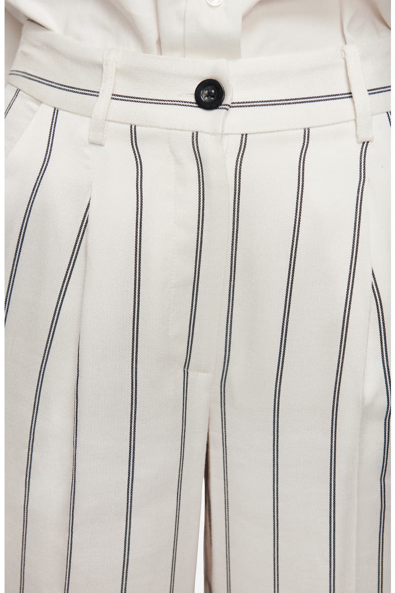 Ryan Stripe Trousers, Alternate, color, CREAM AND BLACK