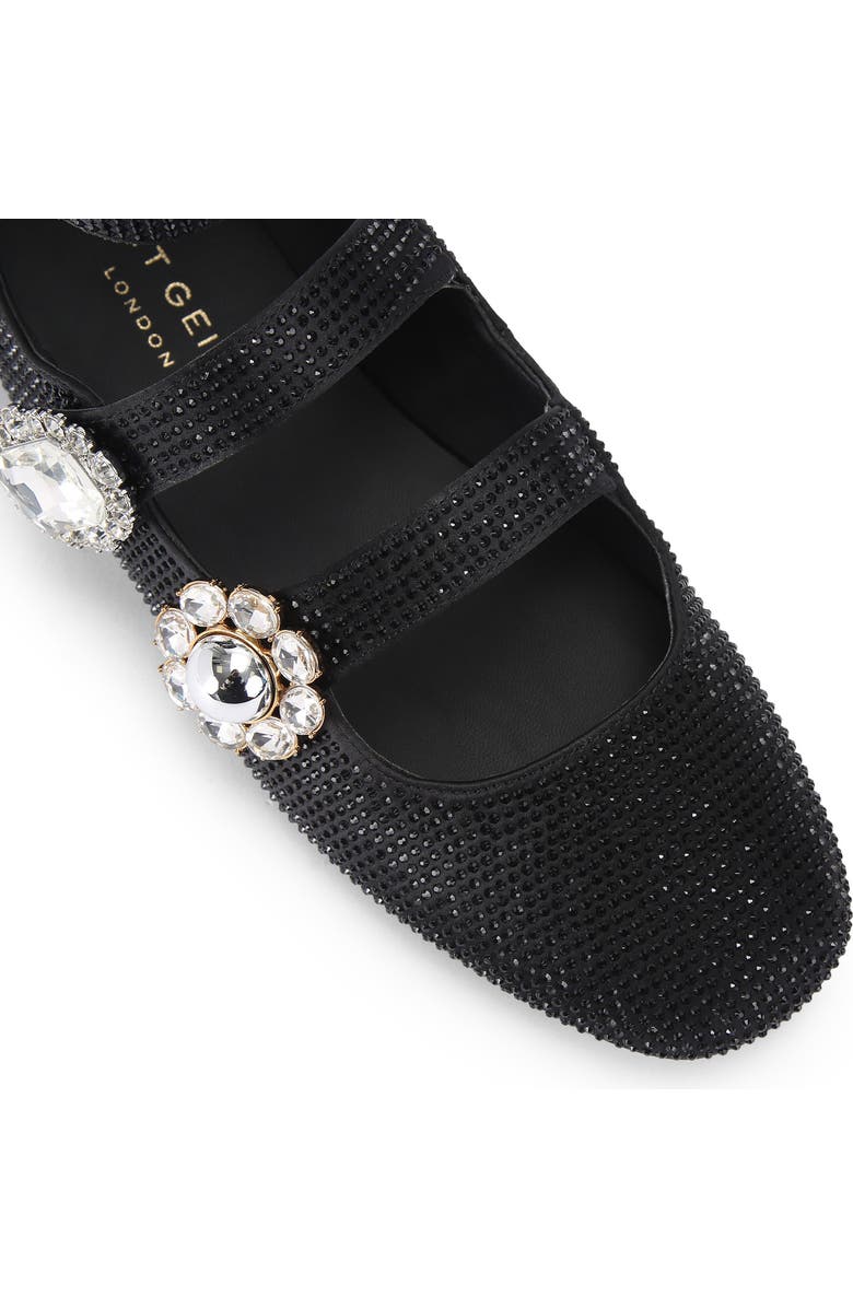 Kurt Geiger London Ankle Strap Ballet Flat, Alternate, color, Black