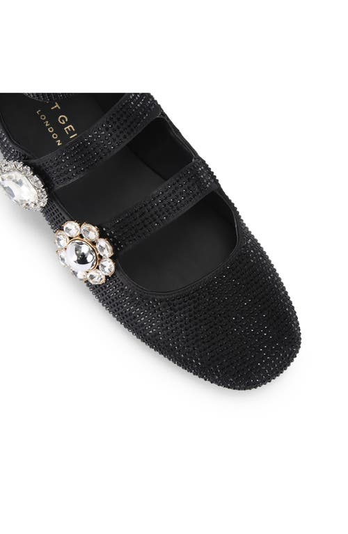 Kurt Geiger London Ankle Strap Ballet Flat In Black