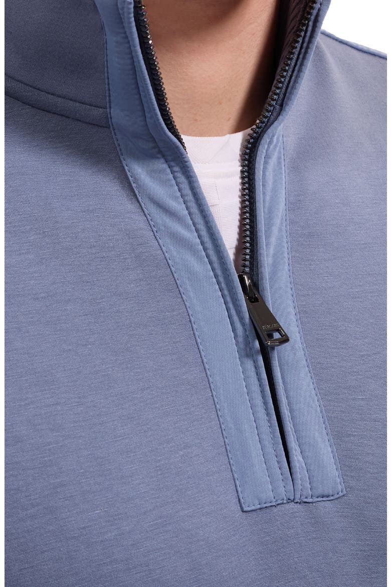 Soft Touch Quarter Zip Pullover, Alternate, color, STEEL