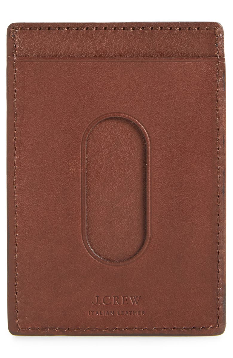 J.Crew Leather Card Case, Alternate, color, 