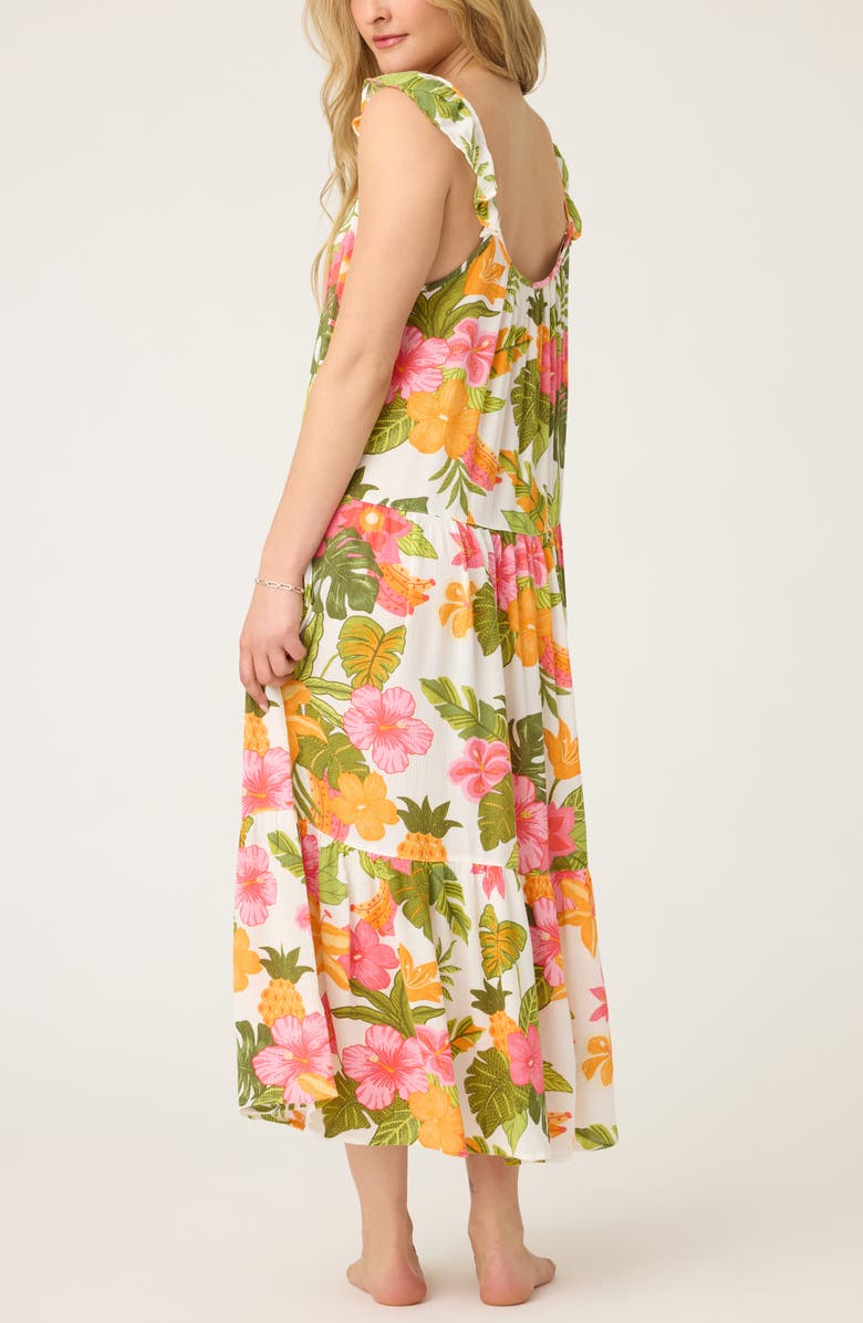 PJ Salvage Copacabana Print Gauze Nightgown, Alternate, color,