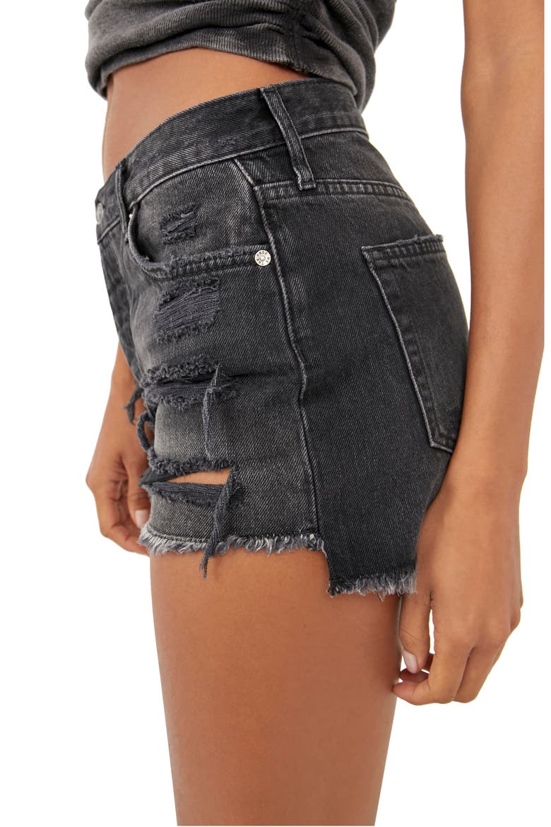 Maggie Distressed Shorts, Alternate, color, MONTERO