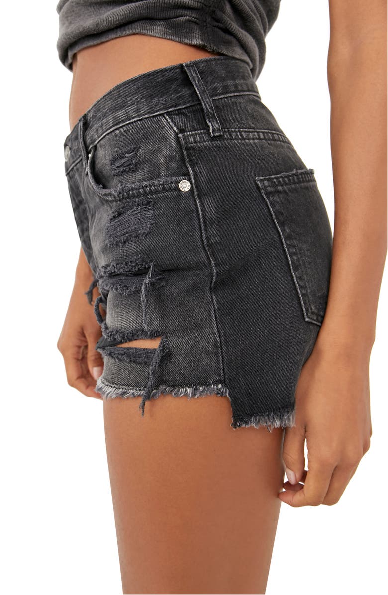 Free People Maggie Distressed Shorts, Alternate, color, 