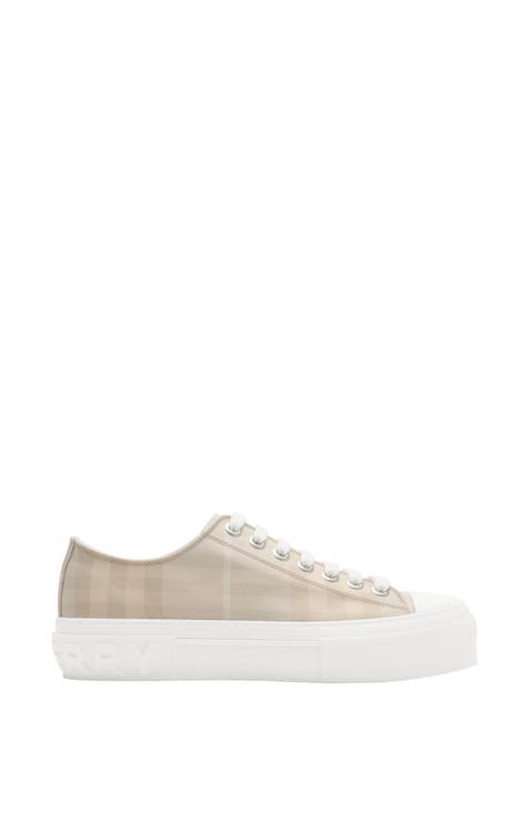 ミドルブーツ BURBERRY Women Shoes 8095351160510 Beige Burberry Ladies Cool Beige Chain Leather Pointed High Heels