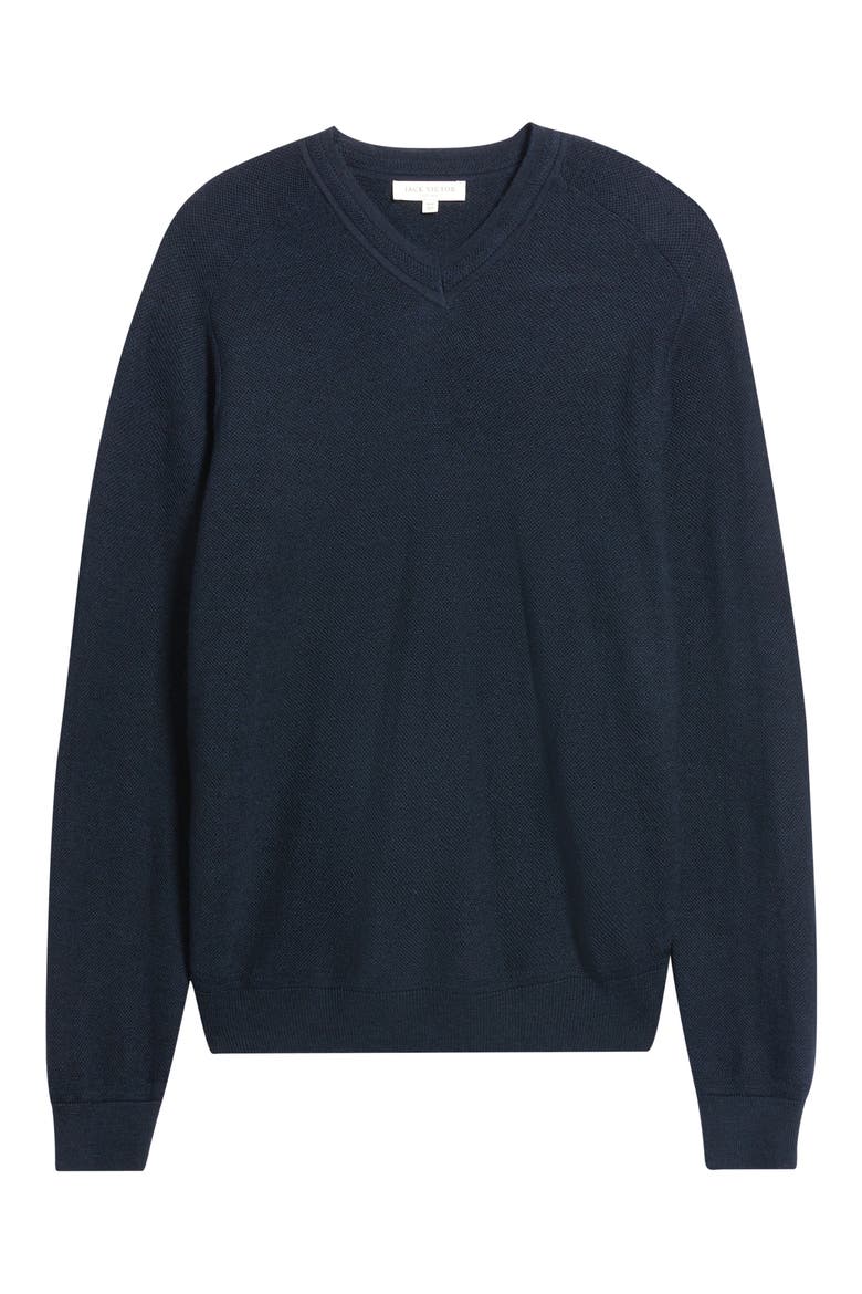 Cricket Merino Wool V-Neck Sweater, Alternate, color, NAVY