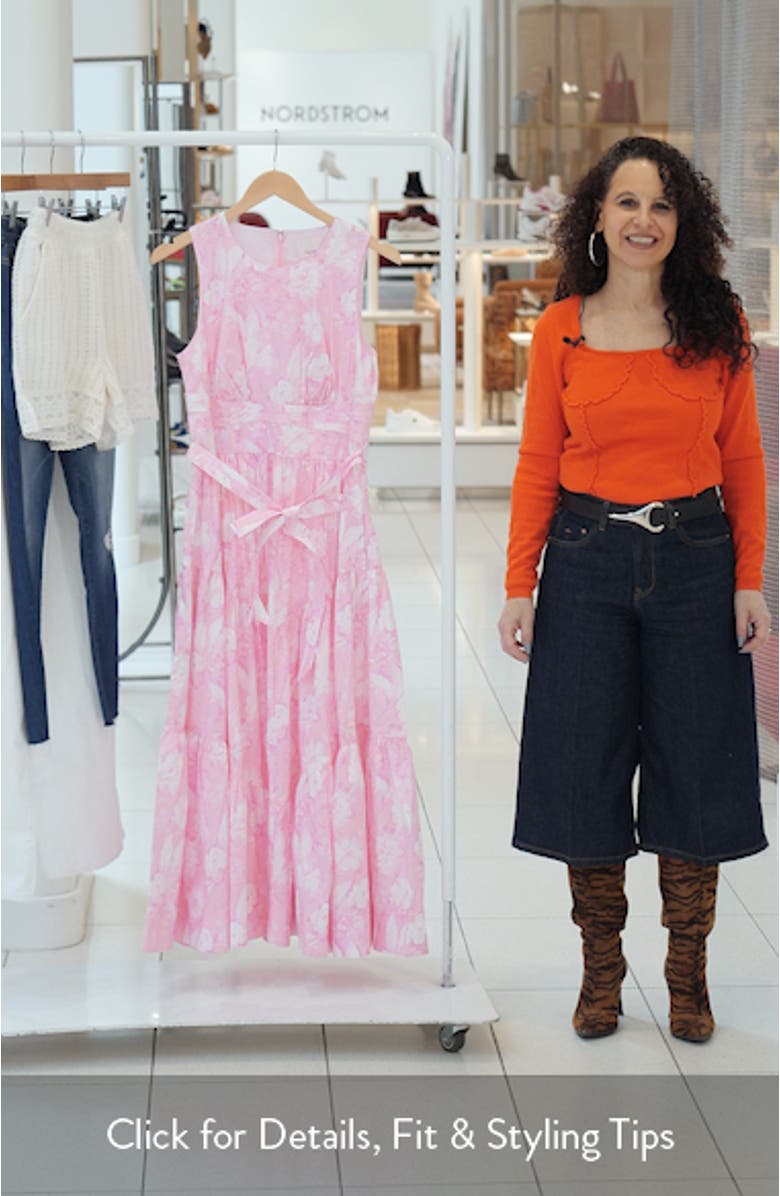 Holt Heirloom Petals Belted Midi Dress, sales video thumbnail